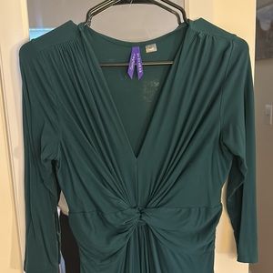 Seraphine knot front maternity dress